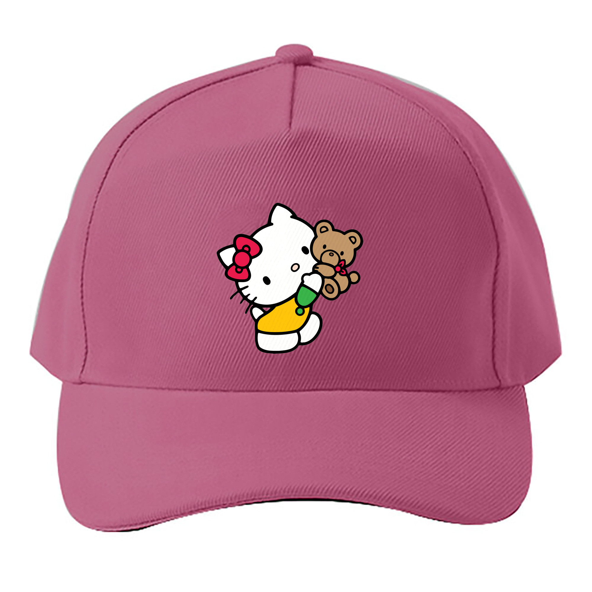 （画像用） Hello Kitty ハローキティ ベースボールキャップ 綿100％ 男女兼用 帽子 スポーツ